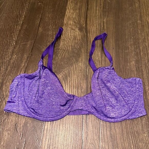 Victoria’s Secret heathered purple 32C unlined semi Demi bra - Picture 1 of 3